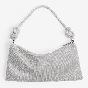 Express Rhinestone Bag Silver